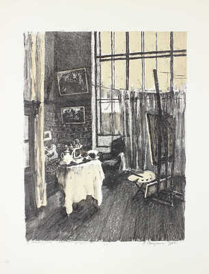 Гагарина Лидия Ивановна. В мастерской